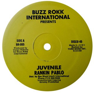 12" Rankin Pablo - Juvenile/Juvenile Dub (Original Press) [VG+]