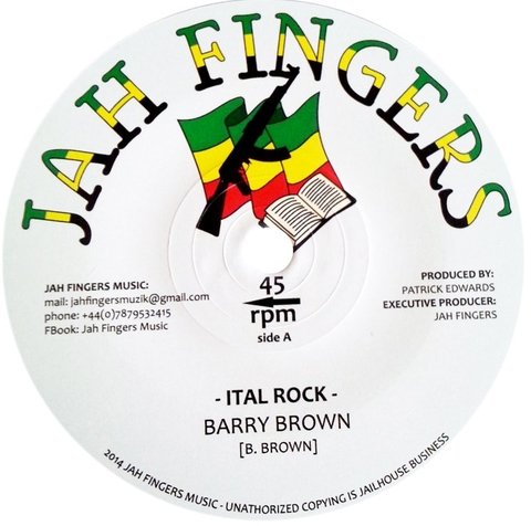 7" Barry Brown ft. Dean Fraser - Ital Rock/Version [NM]