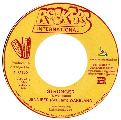 7" Jennifer "Sis Jam" Wakeland - Stronger/Version [NM]