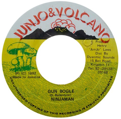 7" Ninjaman - Gun Bogle/Version (Original Press) [VG+]