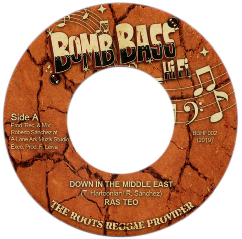 7" Ras Teo - Down In The Middle East/Middle East Dub [NM]