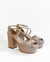 Sofia alto con plataforma Gamuza Rosa - comprar online