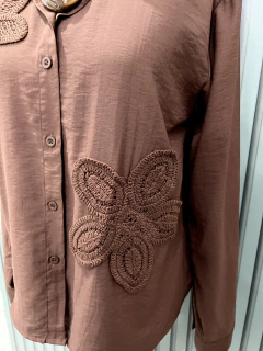 Camisa Petúnia Marrom - Dryas