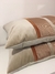 ALMOHADON TERCIOPELO CAMEL COMBINADO