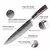 Facas de Cozinha Set da Xituo, Faca Chef, Ultra-Sharp, Santok - loja online
