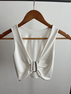 Top con aplique - tienda online