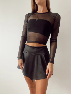 mini asimetrica lycra