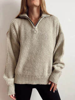 Sweater con cierre - Brunella Online