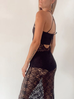 Vestido encaje largo
