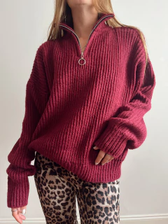Sweater con cierre - Brunella Online