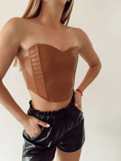Top engomado lace up - colores - tienda online
