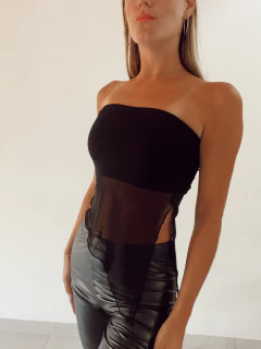 Strapless tul