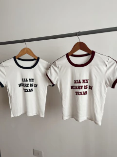 Remera Texas estampada