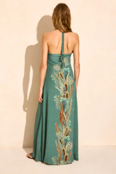 Kavo Vestido Strapless Lino - Solangem