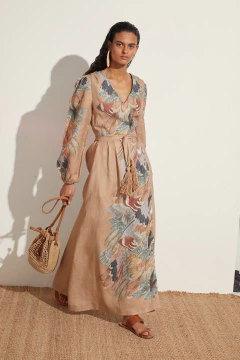 Uquia Vestido Largo Cruzado - Solangem