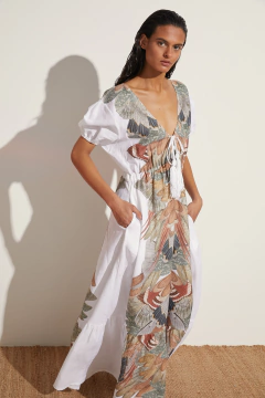 Uquia Vestido Manga Corta - Solangem