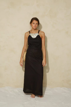 ASTA VESTIDO LARGO CUELLO ALTO - PRE ORDER - tienda online