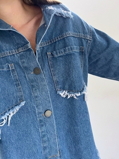 Camisaco de Jean Desflecado - tienda online