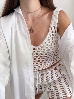 Top Good Karma - tejido a mano al crochet
