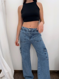Jean Wide Leg Cargo - comprar online