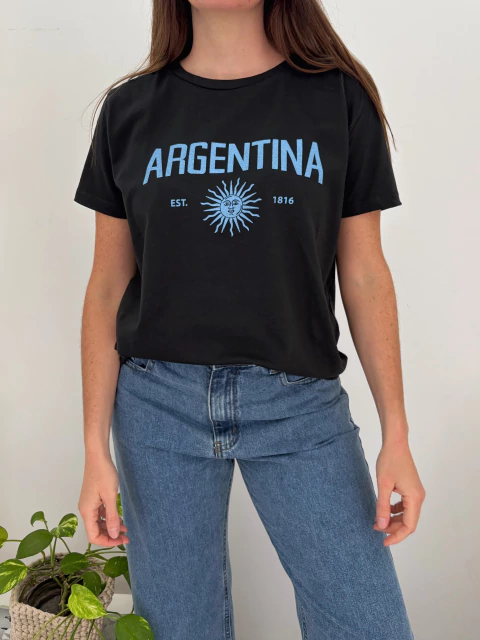Remera Argentina Black