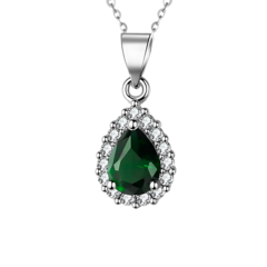 Colar Gota Cravejado Cathryn
