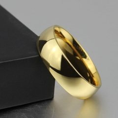 Par de Aliança Clássica 6mm Folheado a Ouro 18K - euroimportados