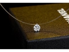 Colar Feminino Ponto De Luz Cordão Nylon Com Pingente - loja online