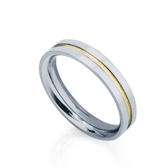Aliança Feminina Masculina Namoro Compromisso Fio Ouro 18k