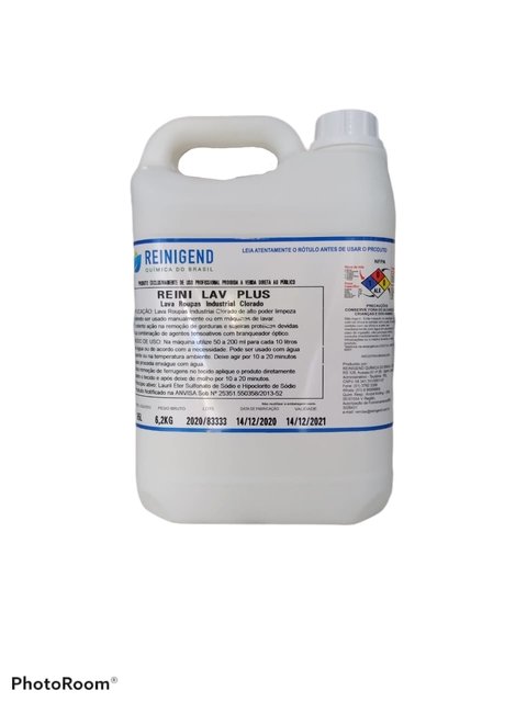 REINI LAV PLUS - LAVA ROUPAS INDUSTRIAL 5L