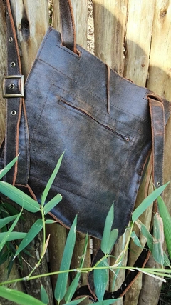 Mochila de Cuero GABINA - MORAS DEL SUR Carteras de Cuero