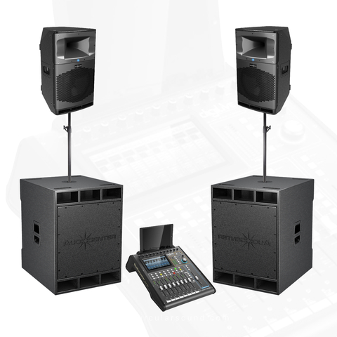 Combo De Sonido Consola Digital + Bafles Activos