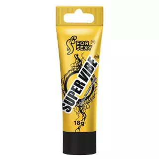 Gel Lubrificante SUPER VIBE - Vibrador Líquido Unissex - Bisnaga 18G FOR SEXY