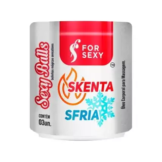 Sexy Balls SKENTA SFRIA Bolinha Explosiva (Aquece e Esfria) 3uni - ForSexy