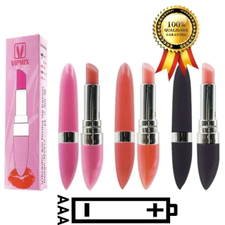 Vibrador Clitoriano Potente Luxo em Formato de Batom - VIPMIX - MV017 - comprar online