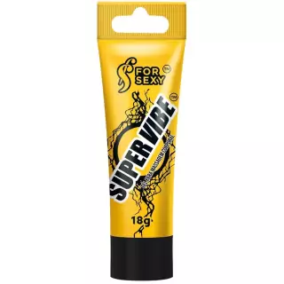 Gel Lubrificante SUPER VIBE - Vibrador Líquido Unissex - Bisnaga 18G FOR SEXY