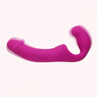 Penetrador STRAPLESS Recarregável c/ Plug Vaginal - DOUBLE RIDER