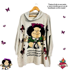 Poleron de lanilla Mafalda comienza el dia