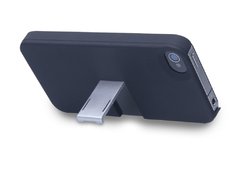 Capa Suporte IPhone 4 4S (2 em 1) - Preto e Prata - BO324