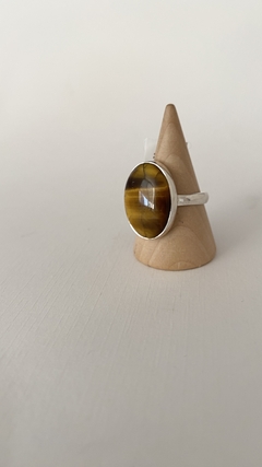 Anillo Oval Ojo de Tigre (814)