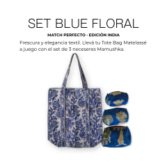 Combo Regalo Día de la Madre — Tote Bag + Set de 3 Neceseres India Matelassé - italianbags