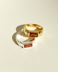 Anillo GARNET PLATA