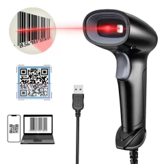 Leitor de Código de Barras com Fio 1D, 2D, Qr Code Portátil USB Inclui Suporte - comprar online