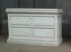 Barra mostrador en madera maciza puertas recicladas (BA114M)