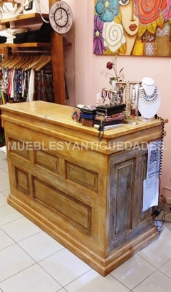 Barra mostrador en madera maciza puertas recicladas (BA204M) - comprar online