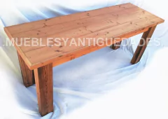 Mesa / Mesón de comedor en pinotea reciclada 2 mts (ME102A)