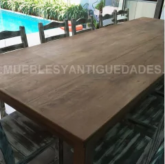 Mesa / Mesón de comedor en pinotea con 2 cajones 3 mts (ME102M) - Muebles y Antiguedades - Argentina