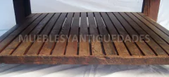 Mesa ratona en pinotea con estante revistero (MR109A) en internet