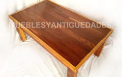 Mesa ratona de madera maciza con tapa de lapacho (MR116A)