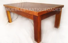 Imagen de Mesa ratona de madera maciza con tapa de lapacho (MR116A)